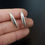 Thumbnail: Art Deco Red Enamel Sterling Silver Chester  