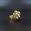 Thumbnail: Modernist Pagoda Dome Coral Tree Bark Cocktail Ring 14 Carat Gold Opal 8.4gr