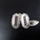 Thumbnail: Victorian Edwardian Shield Sterling Silver With Enamel Cufflinks FA