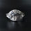 Thumbnail: 70's Perli German 835 Silver Water Drop Moon Stone Brutalist /Modernist Bracelet