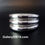 Thumbnail: Vintage Modernist Egyptian Heavy Silver Cuff Bracelet Unisex 73.2 gr Hallmarked