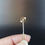 Thumbnail: Edwardian Art Deco 15ct Gold Target Seed Pearls Diamond Tie Pin In antique Case