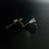 Thumbnail: London Cross Sword Sterling Silver Earrings /Brooch Set Avant Garde / 1993