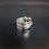 Thumbnail: 20th Century Brutalist 925 Silver / Gold Over Modular Coral / Turquoise Ring