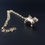 Thumbnail: Vintage 9 Carat Gold British Bulldog Pendant 9 ct Gold Belcher Chain Necklace