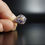 Thumbnail: Tanzanite & Diamonds 14k White Yellow Gold Ring by Danbury Mint 80's