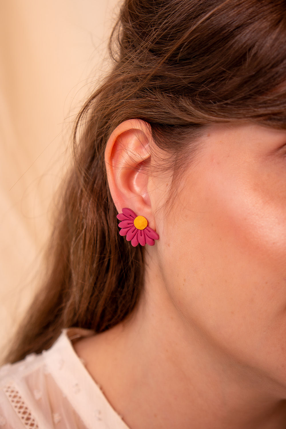 Pendientes Andrea- Burdeos