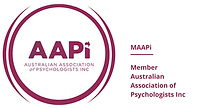 Member of the AAPI - Australian Registered Psychologist