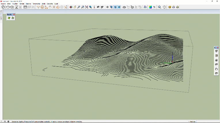 Modelando terreno com o plugin TopoShaper