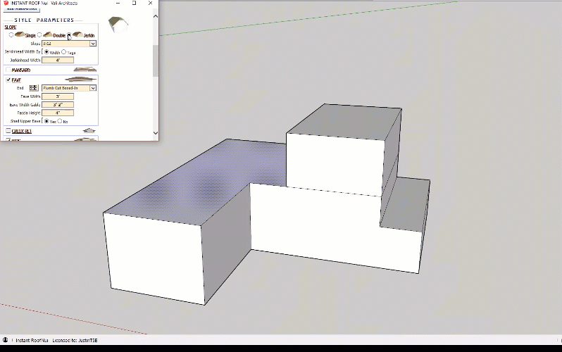 Criando telhados com o plugin Instant Roof