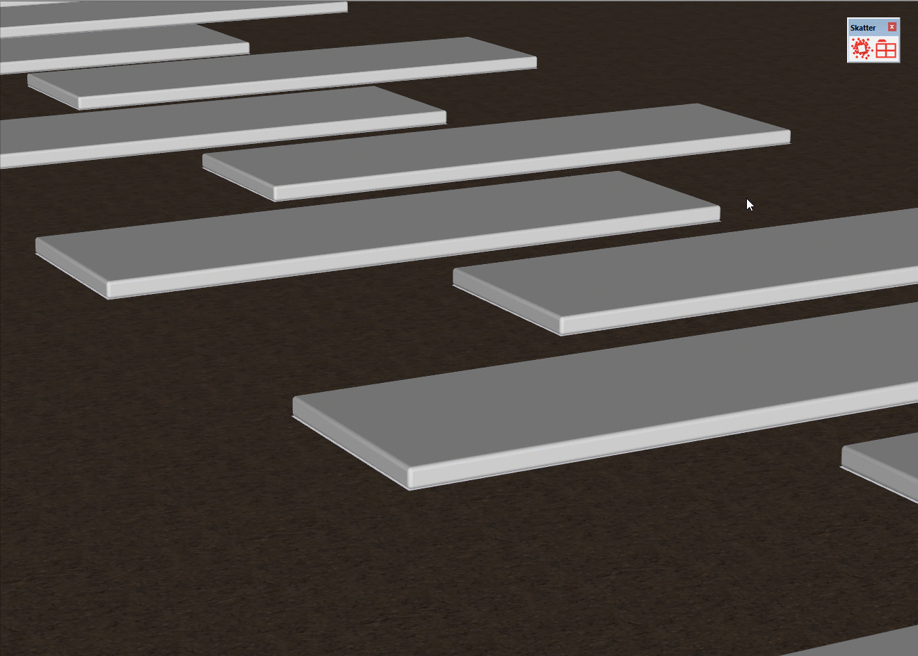 Criando gramado com Skatter no SketchUp.