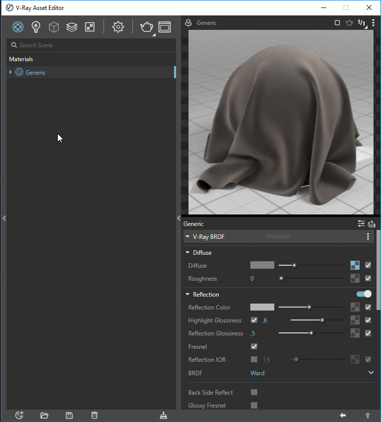 Novo Asset Editor no V-Ray Next para SketchUp