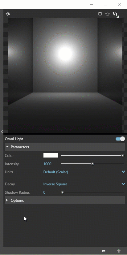 Previsualização da Omni Light no V-Ray para SketchUp