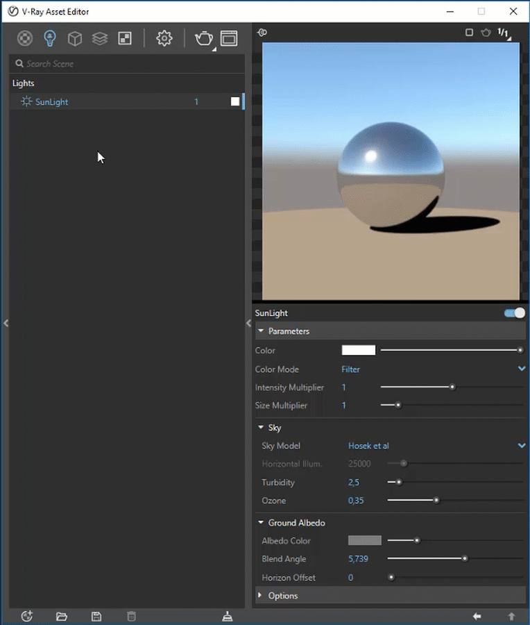 Metallic Material no V-Ray Next