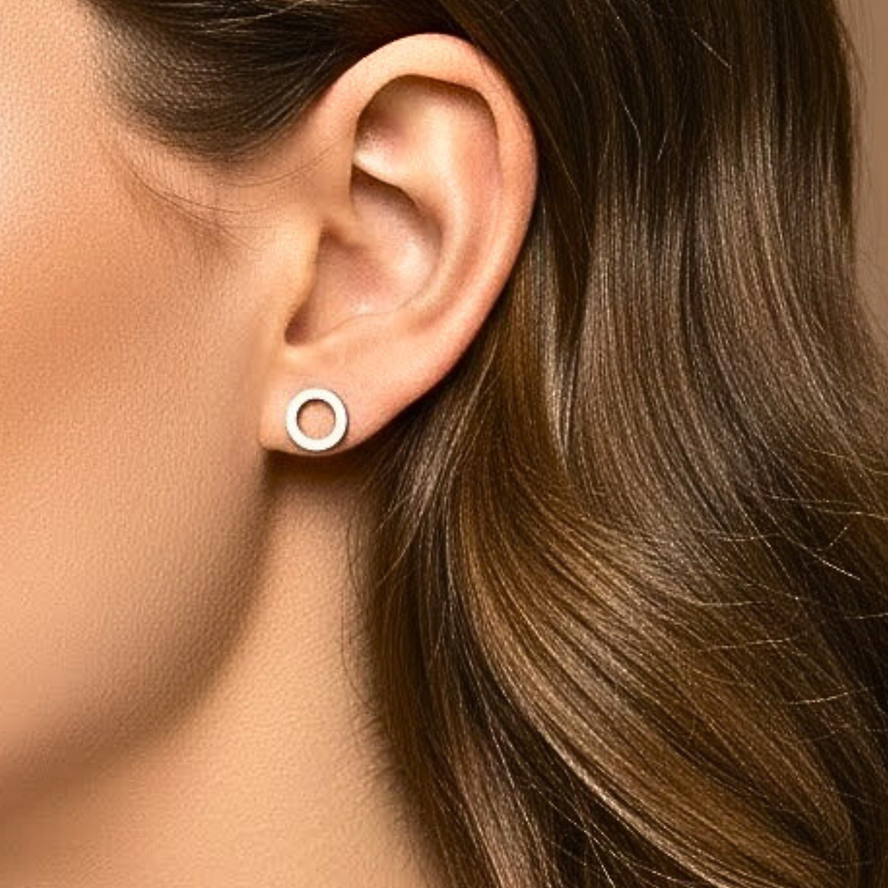 Boucles d'oreilles puces CIRCLE