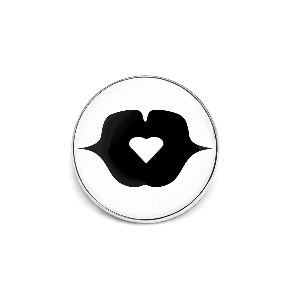 Broche Badgi BISOU MON COEUR