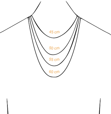 Longueurs colliers homme