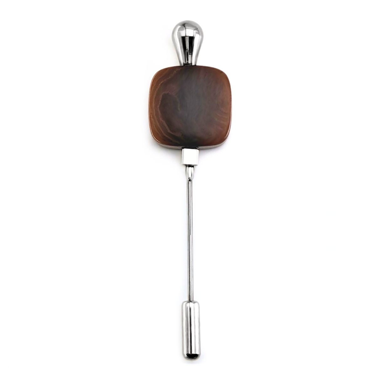 Broche fibule TAGUA marron