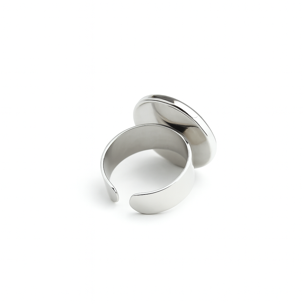 Miniature : Bague argent massif et amazonite FRED