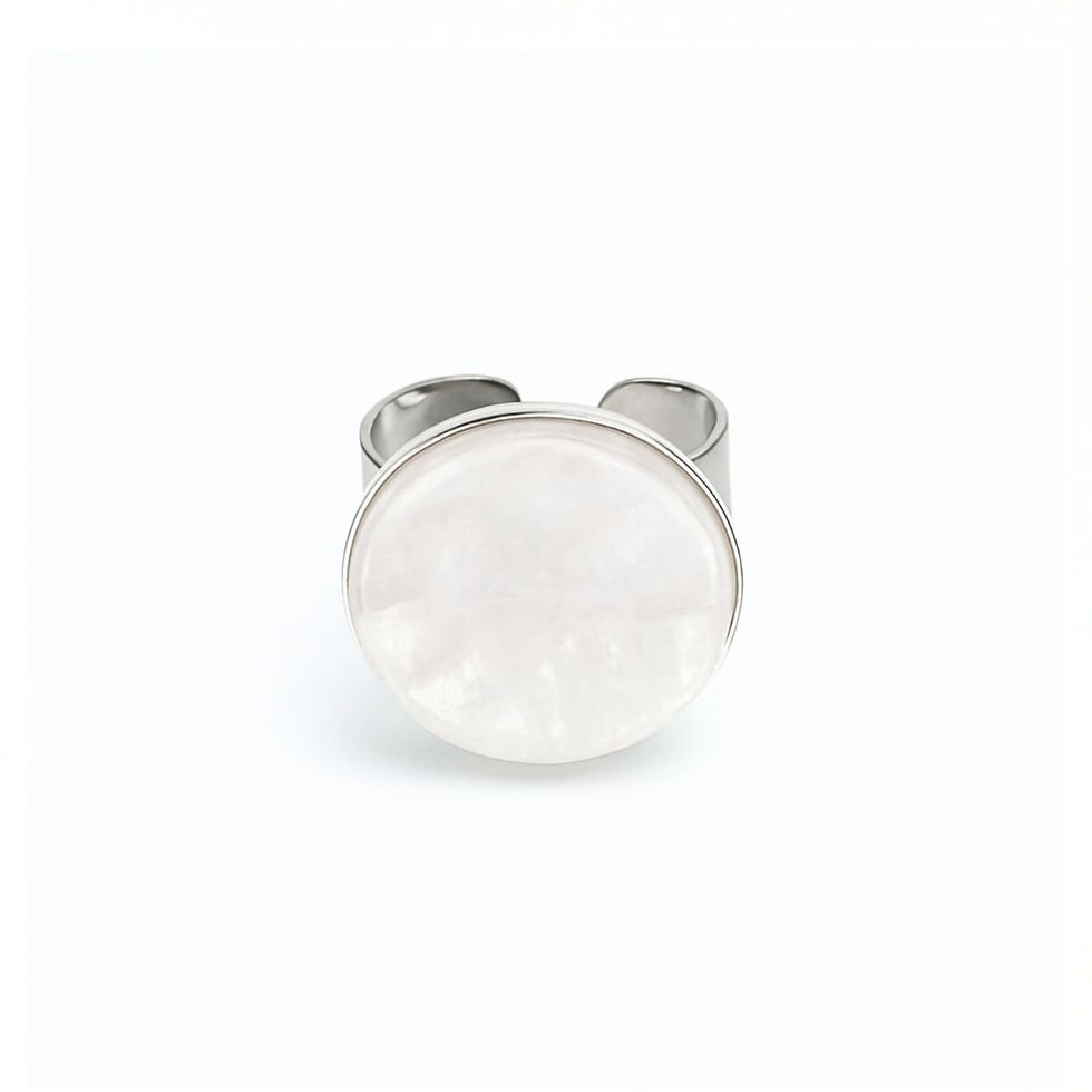 Bague argent massif FRED pierre de lune