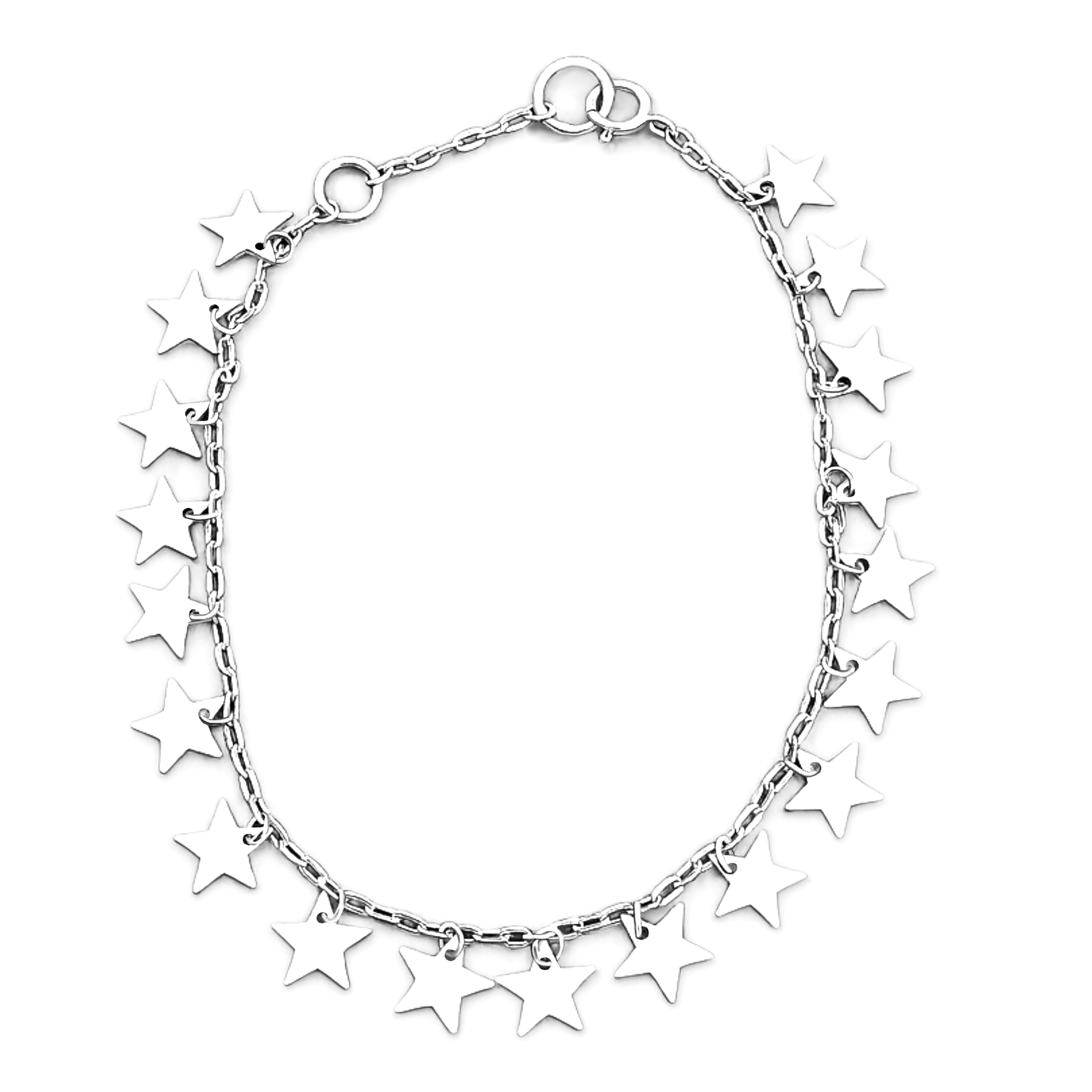 Bracelet chaîne argent massif COSMOS