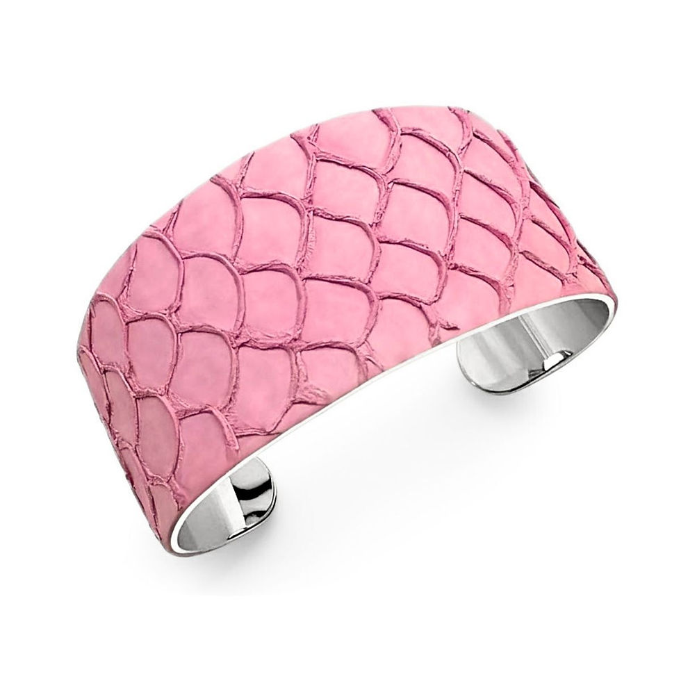 Bracelet manchette TILAPIA rose