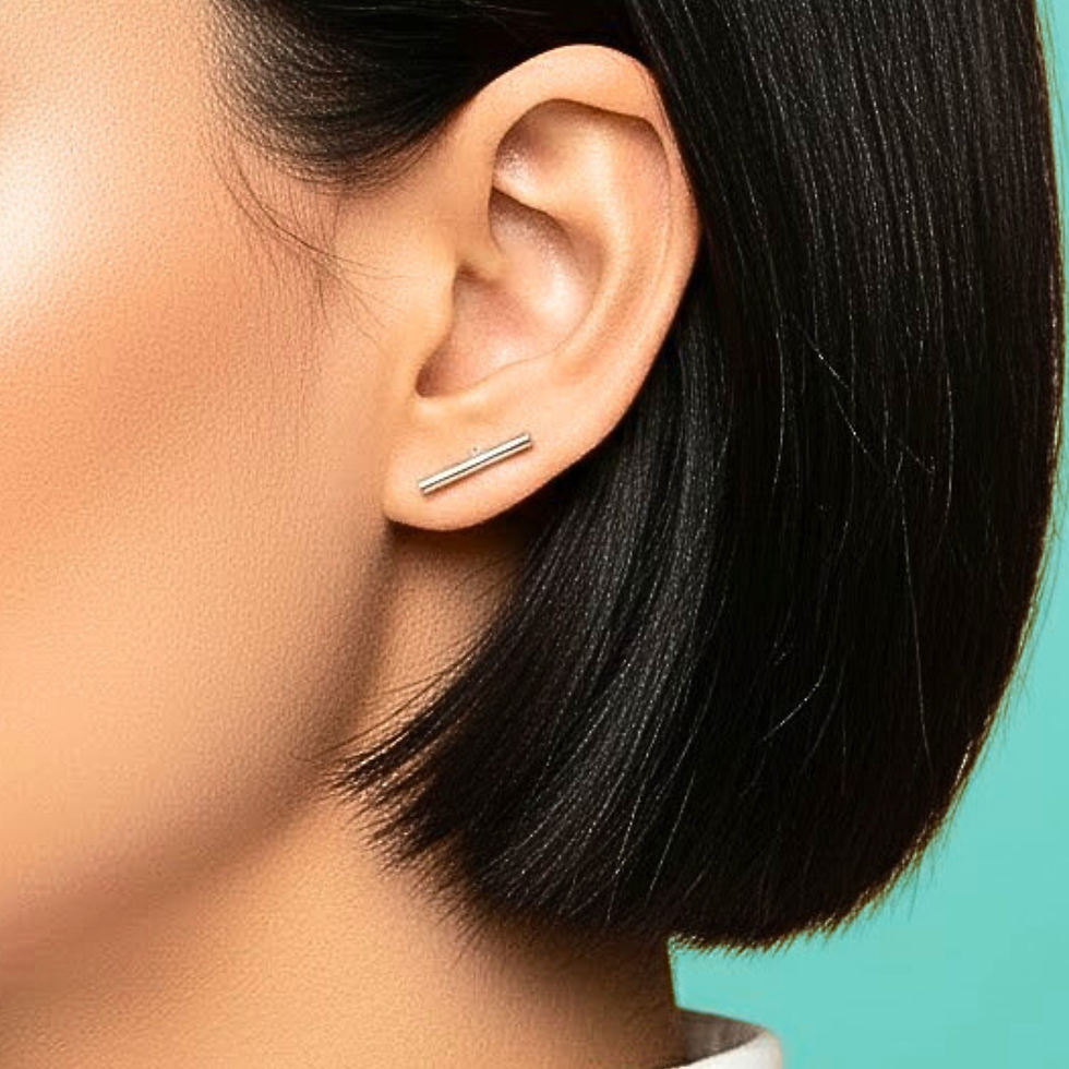 Boucles d'oreilles puces LINE