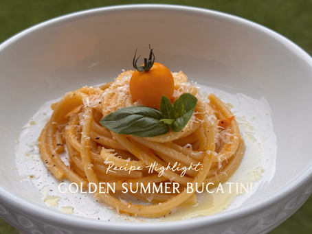 Recipe Highlight: Golden summer bucatini