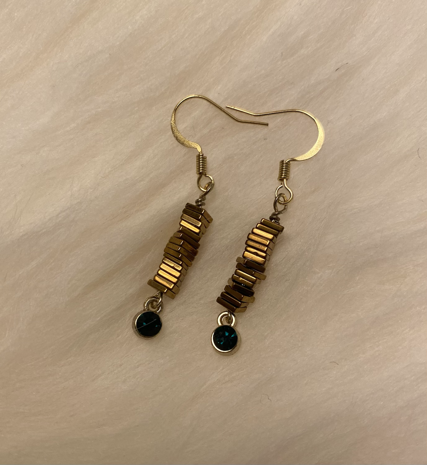 Emerald Green Gemstone Earrings