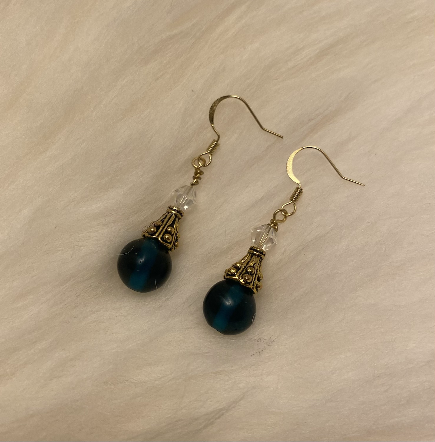 Round Emerald Green Earrings