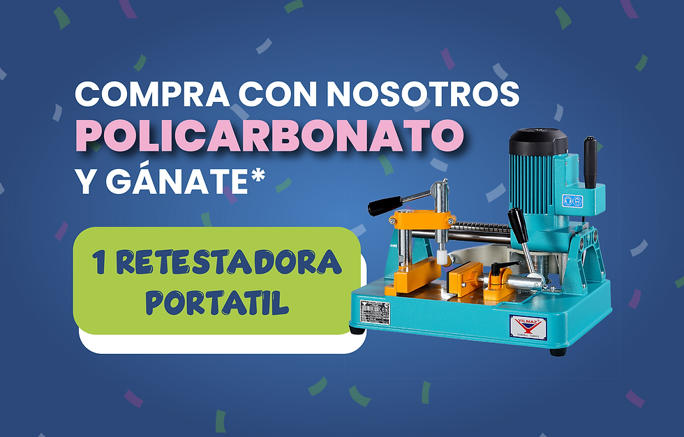 ¡Compra policarbonato y gana 1 retestadora!