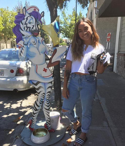 Bay Area Professional Dancer Ysabelle Capitulé gets tattooed at Zebra!