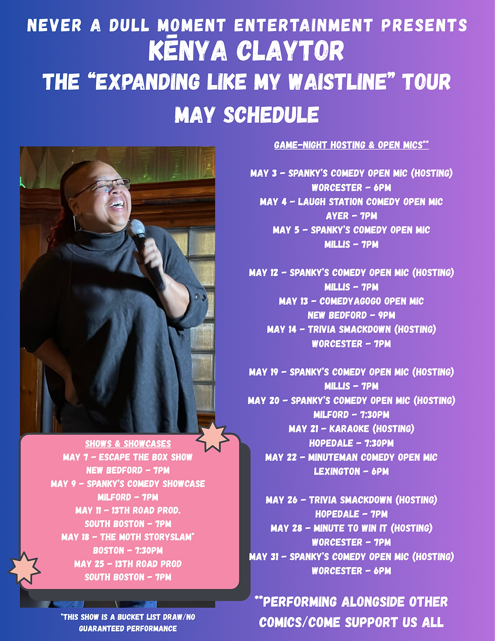 The "Expanding Like My Waistline" Tour