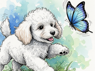 Paws & Poetry: Puppy's Butterfly Dance