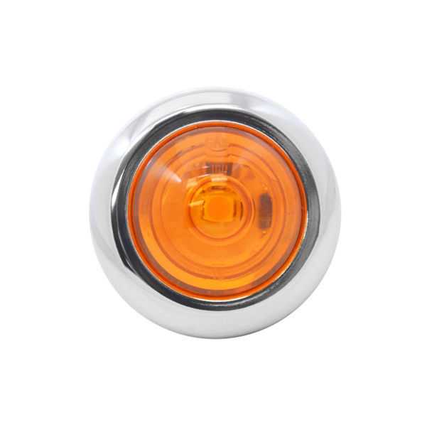 3/4" Round Amber LED Light