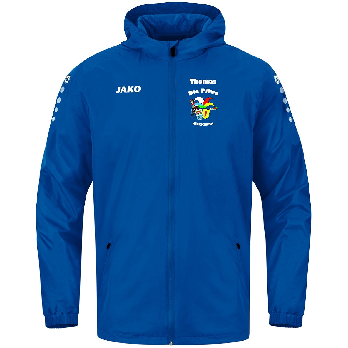 Regenjacke inkl. Brust- und Rückenlogo und Name #7103-400
