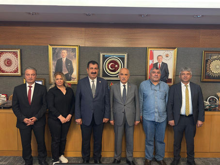 TÜRKYED HEYETİ TBMM TARIM ORMAN VE KÖYİŞLERİ KOMİSYONU BAŞKANI PROF.DR. VAHİT KİRİŞCİ’Yİ ZİYARET ETTİ
