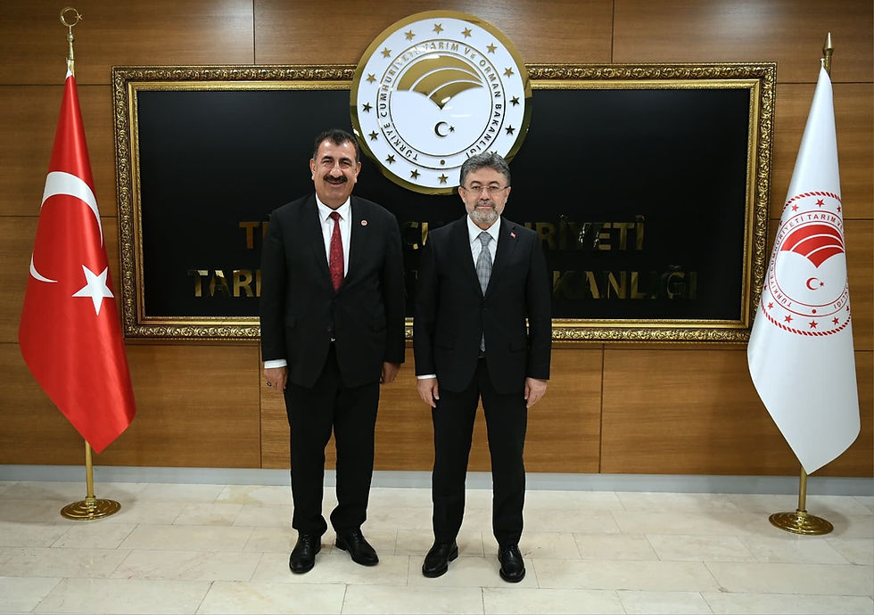BAKAN YUMAKLI TÜRKYED GENEL BAŞKANI ÇELİK’İ MAKAMINDA KABUL ETTİ