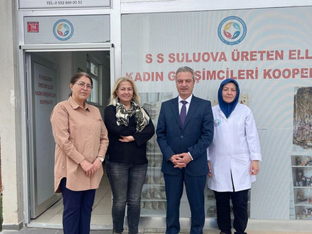 TÜRKYED’DEN “SULUOVA ÜRETEN ELLER KADIN GİRİŞİMCİLERİ KOOPERATİFİ”NE ZİYARET