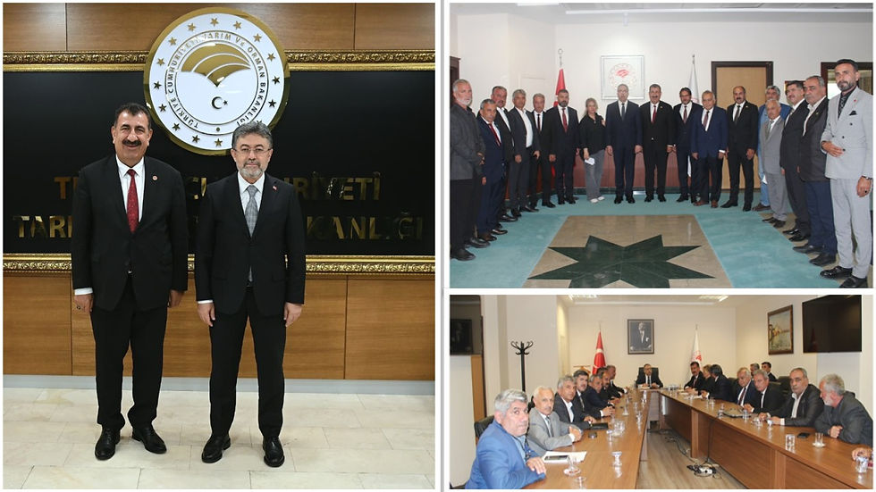 BAKAN YUMAKLI TÜRKYED GENEL BAŞKANI ÇELİK’İ MAKAMINDA KABUL ETTİ