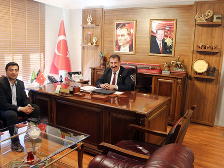TÜRKİYE GAZETESİ MUHABİRİ KURT, GENEL BAŞKAN ÇELİK’İ MAKAMINDA ZİYARET ETTİ