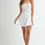 Thumbnail: White Strapless Bubble Hem Dress