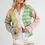 Thumbnail: Bright Stripe Button Cardigan