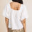 Thumbnail: White Puff Sleeve Blouse