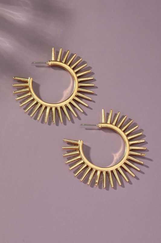 Thumbnail: Gold Sun Earrings