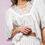 Thumbnail: White Scallop Trim Eyelet Blouse