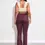 Thumbnail: Burgundy Boot Cut Pants