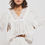 Thumbnail: White Scallop Trim Eyelet Blouse