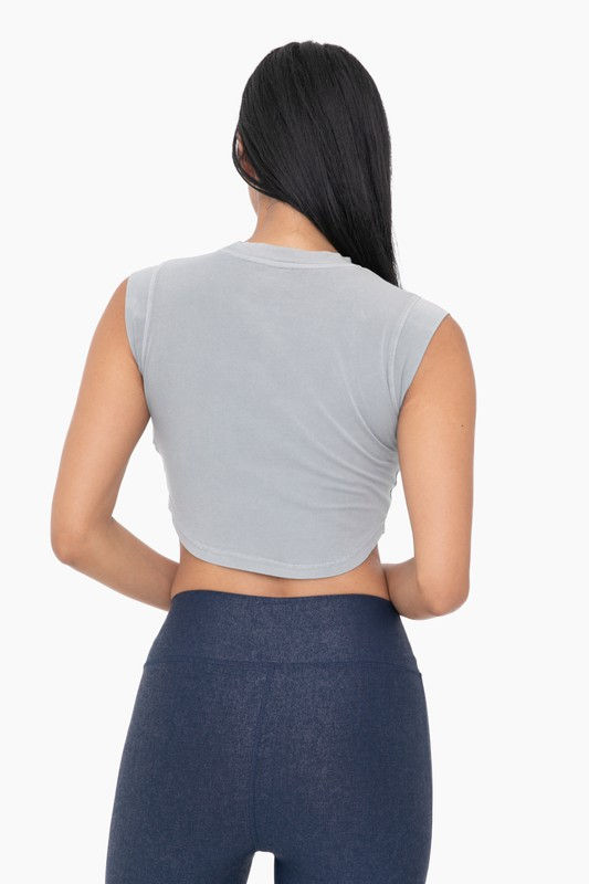 Thumbnail: Grey Cropped Pocket Tee