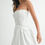 Thumbnail: White Strapless Bubble Hem Dress